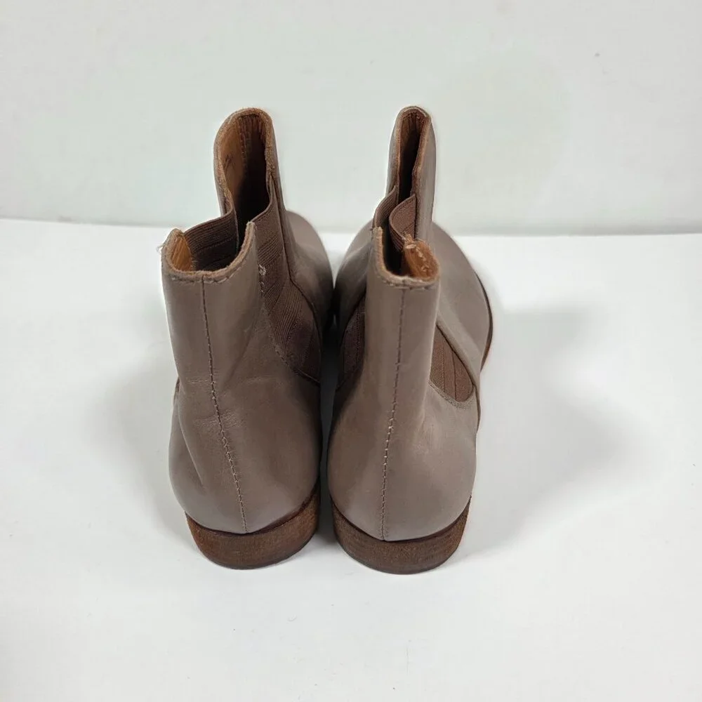 Kork Ease Womens Brpwn Leather Chelsea Ankle Boots Size 7 Classic Pull On